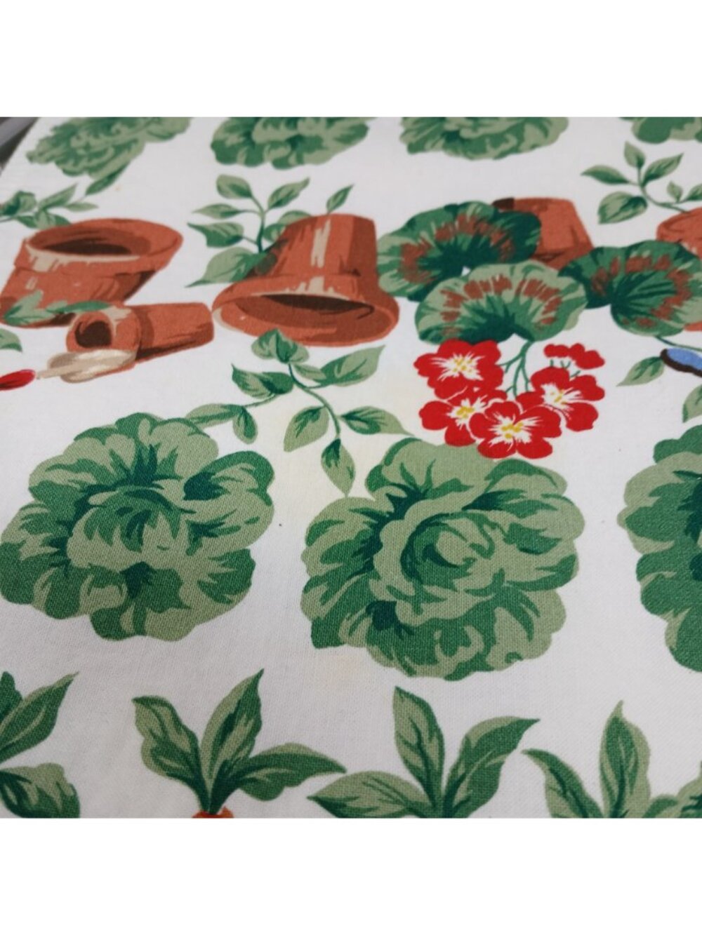 11 VTG Bunny Garden Placemat Set Wilton Court Reversable Cottage Farm Core #D46 - Picture 3 of 6